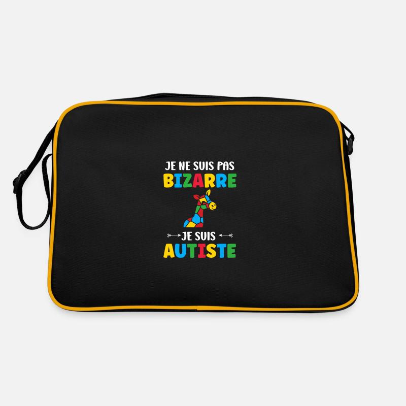 Je ne suis pas bizarre je suis autiste Sac Retro