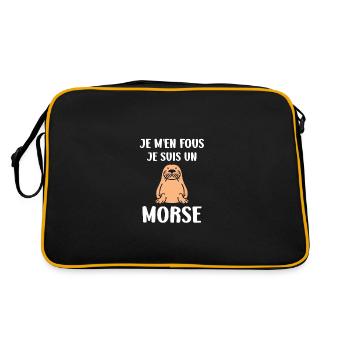 Animal humour Morse - Sac Retro - noir/or - Dos