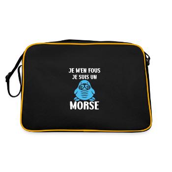 Animal humour Morse - Sac Retro - noir/or - Dos
