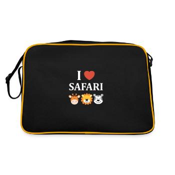 i love safari - Sac Retro - noir/or - Dos