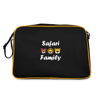 Safari family - Sac Retro - noir/or - Dos