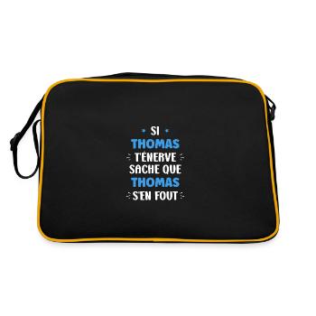 Thomas - Sac Retro - noir/or - Dos