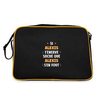 Alexis - Sac Retro - noir/or - Dos