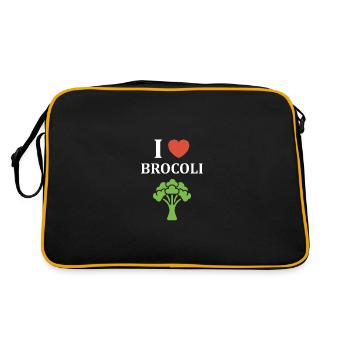 humour brocoli - Sac Retro - noir/or - Dos