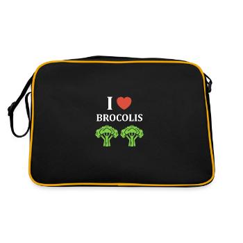 humour brocoli - Sac Retro - noir/or - Dos