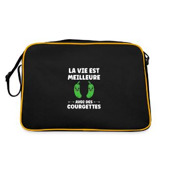 courgette - Sac Retro - noir/or - Dos