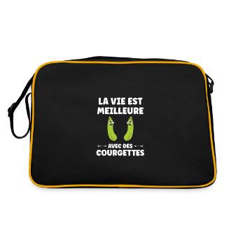 courgette - Sac Retro - noir/or - Dos