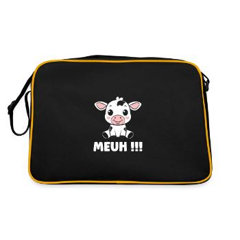 vache - Sac Retro - noir/or - Dos