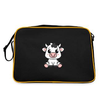 vache - Sac Retro - noir/or - Dos