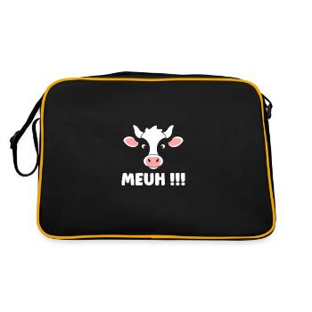 vache - Sac Retro - noir/or - Dos
