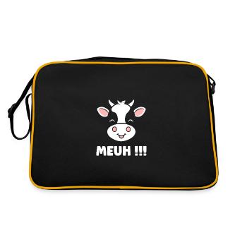 vache - Sac Retro - noir/or - Dos