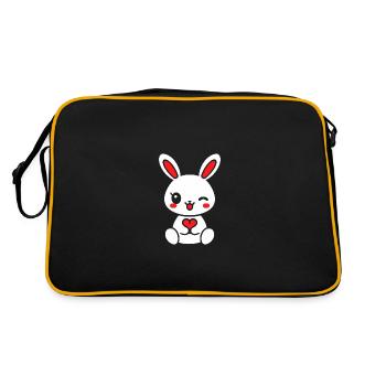 Petit bébé lapin - Sac Retro - noir/or - Dos
