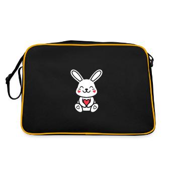 Petit bébé lapin - Sac Retro - noir/or - Dos