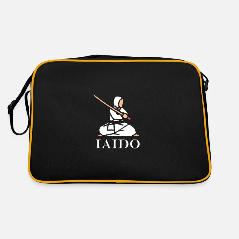 iaido - Retro Tasche - Schwarz/Gold