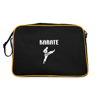 Karate - Retro Tasche - Schwarz/Gold - Hinten