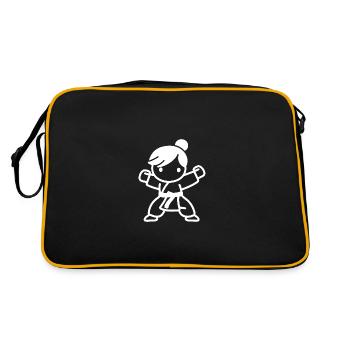 karate - Sac Retro - noir/or - Dos