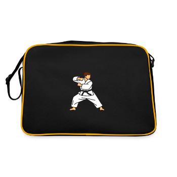karate - Sac Retro - noir/or - Dos