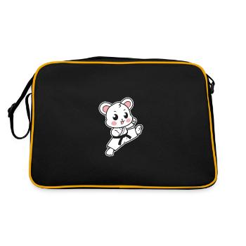 karate - Sac Retro - noir/or - Dos