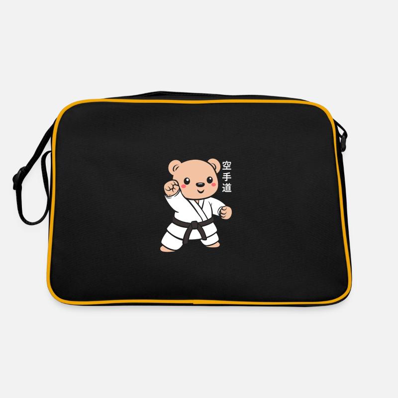 Karate - Retro Tasche - Schwarz/Gold