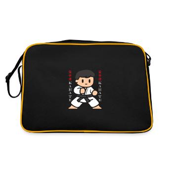 karate - Sac Retro - noir/or - Dos
