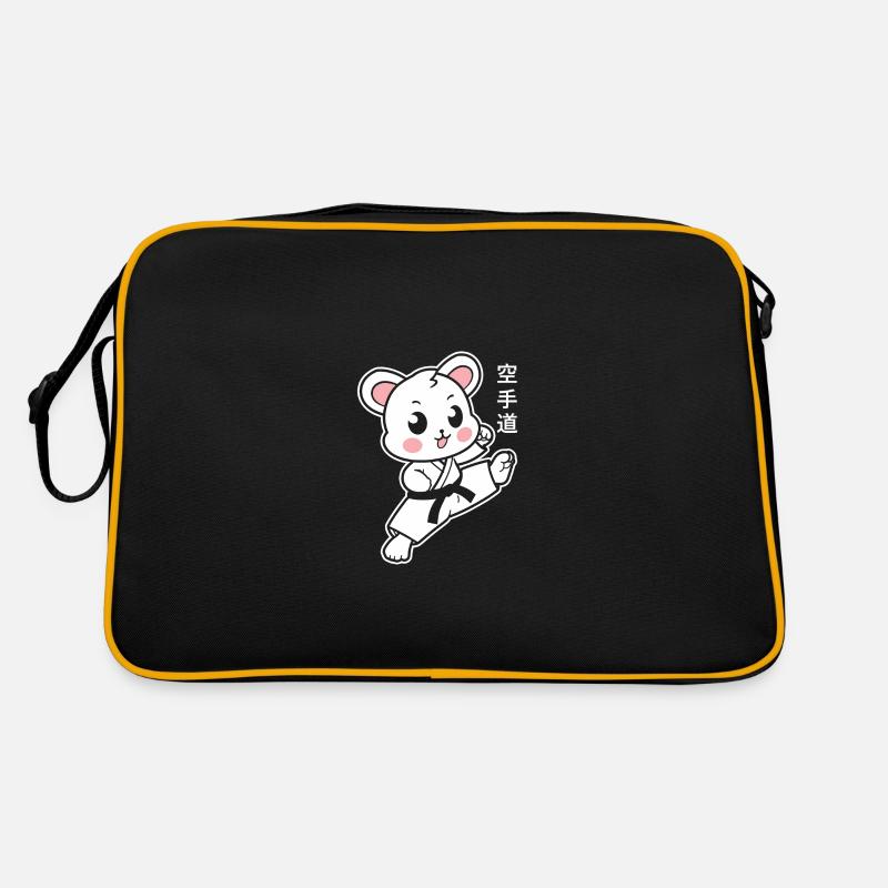 Karate - Retro Tasche - Schwarz/Gold