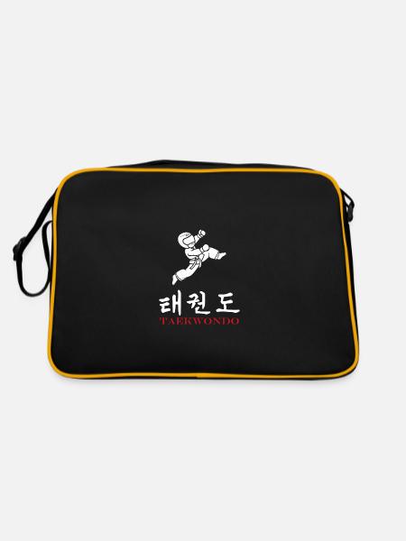 Taekwondo - Retro Tasche - Schwarz/Gold