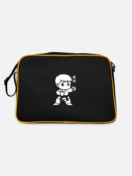 Jiu Jitsu - Retro Tasche - Schwarz/Gold