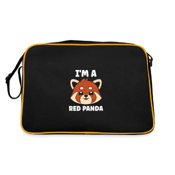 Panda roux - Sac Retro - noir/or - Dos