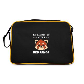 panda roux - Sac Retro - noir/or - Dos