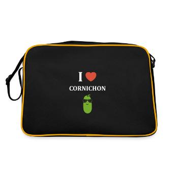 cornichon - Sac Retro - noir/or - Dos