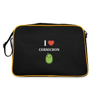 cornichon - Sac Retro - noir/or - Dos