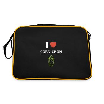 cornichon - Sac Retro - noir/or - Dos