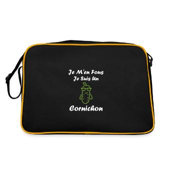 cornichon - Sac Retro - noir/or - Dos