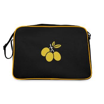Olive - Retro Bag - black/gold - Back