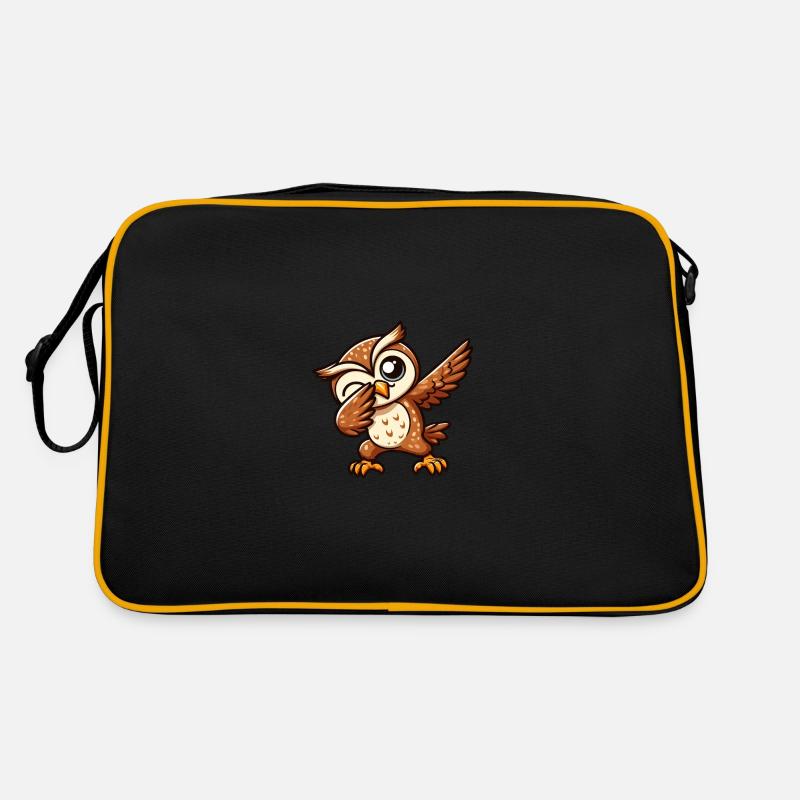 Coole weise Eule dabbing cooler Dab Eule Retro Tasche
