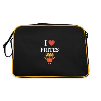 frites - Sac Retro - noir/or - Dos