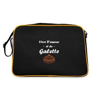 Galette - Sac Retro - noir/or - Dos