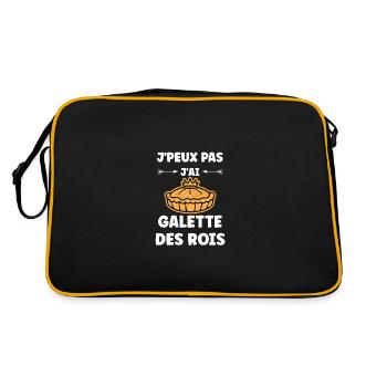 Galette - Sac Retro - noir/or - Dos