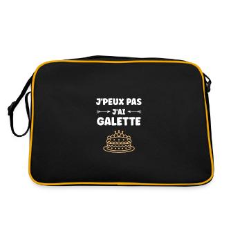 Galette - Sac Retro - noir/or - Dos