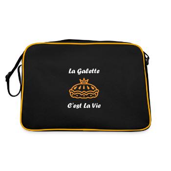 Galette - Sac Retro - noir/or - Dos