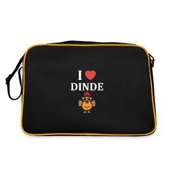 Dinde - Sac Retro - noir/or - Dos