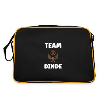 Dinde - Sac Retro - noir/or - Dos