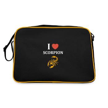 scorpion - Retro Bag - black/gold - Back