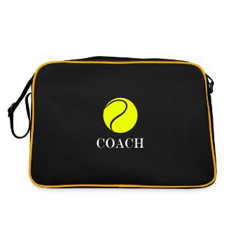 Coach de tennis - Sac Retro - noir/or - Dos