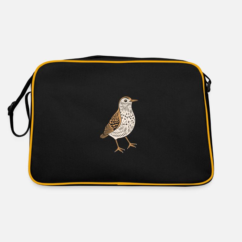 Bécasse - Sac Retro - noir/or