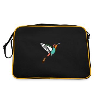 Hummingbird - Retro Bag - black/gold - Back