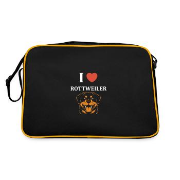 Rottweiler - Retro Bag - black/gold - Back