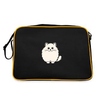 Chat persan - Sac Retro - noir/or - Dos