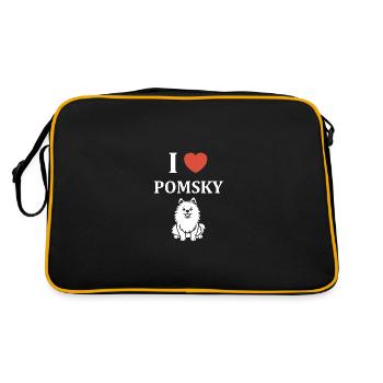 pomsky - Sac Retro - noir/or - Dos