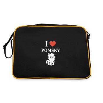 pomsky - Sac Retro - noir/or - Dos